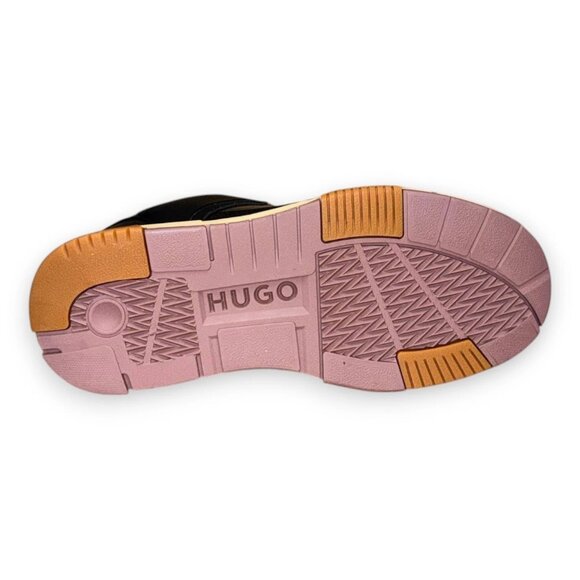 HUGO Yarrow Tenn Men's Sneakers Black Manmade Embossed Logo US 9 - Picture 6 of 6